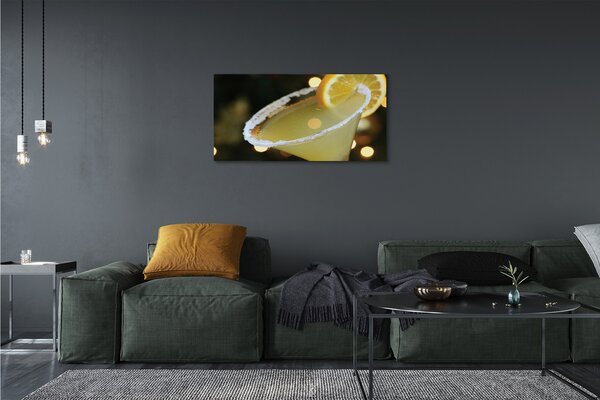 Quadro su tela Cocktail al limone 100x50 cm