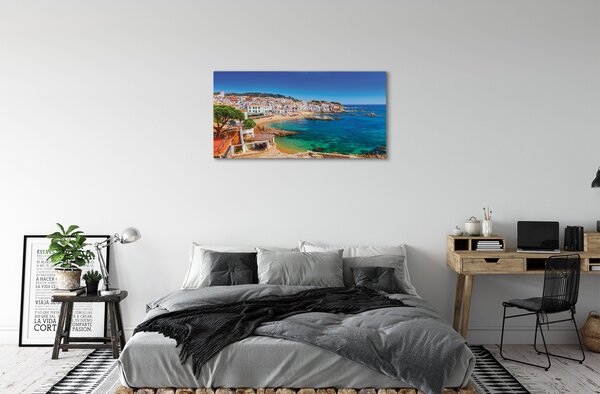 Quadro su tela Spagna spagnola città di Wybrzeże 100x50 cm