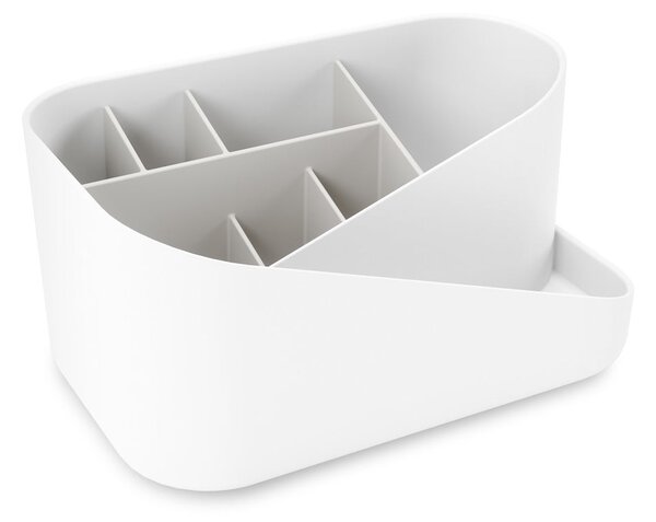 Organizer da bagno in plastica bianca per cosmetici Glam - Umbra