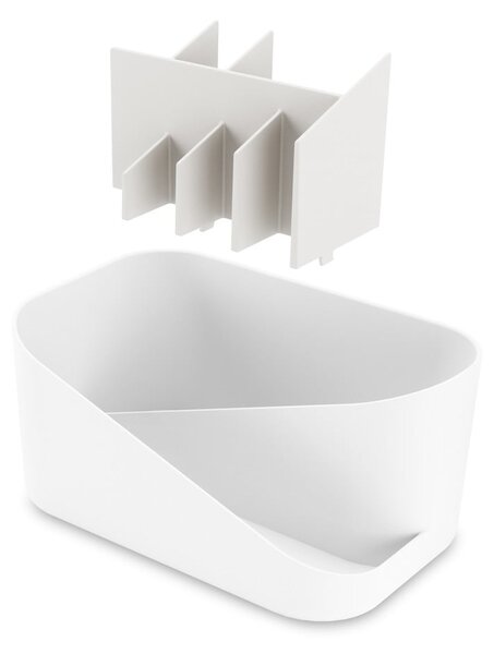 Organizer da bagno in plastica bianca per cosmetici Glam - Umbra