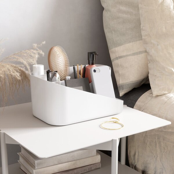 Organizer da bagno in plastica bianca per cosmetici Glam - Umbra