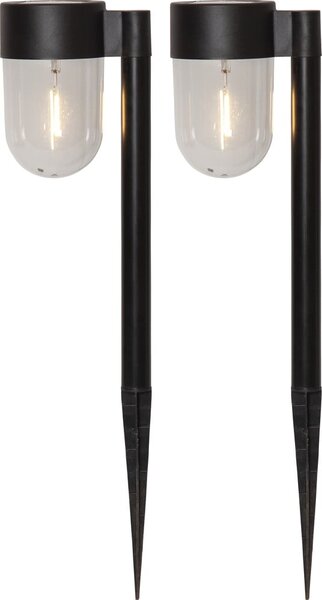 Set di 2 luci LED solari da esterno i, altezza 30 cm Cupola - Star Trading