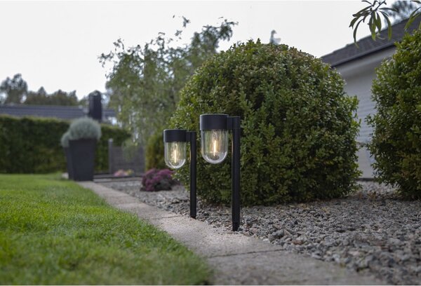 Set di 2 luci LED solari da esterno i, altezza 30 cm Cupola - Star Trading