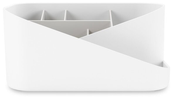 Organizer da bagno in plastica bianca per cosmetici Glam - Umbra