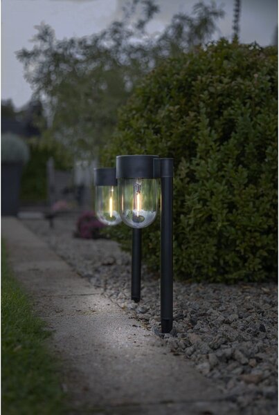 Set di 2 luci LED solari da esterno i, altezza 30 cm Cupola - Star Trading