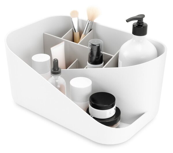 Organizer da bagno in plastica bianca per cosmetici Glam - Umbra