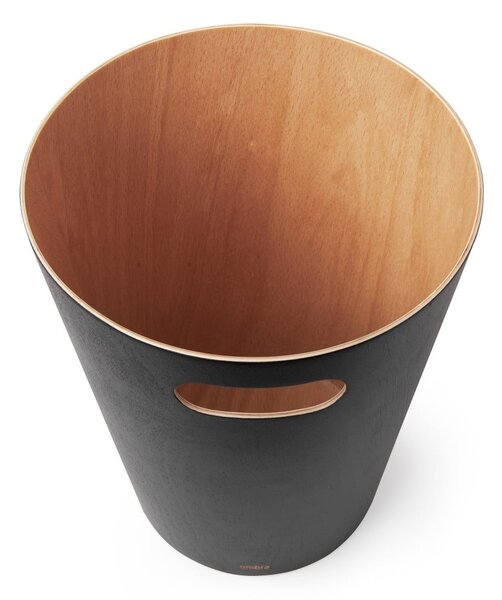Cestino per la spazzatura nero da ufficio 7,5 l Woodrow – Umbra