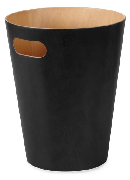 Cestino per la spazzatura nero da ufficio 7,5 l Woodrow – Umbra