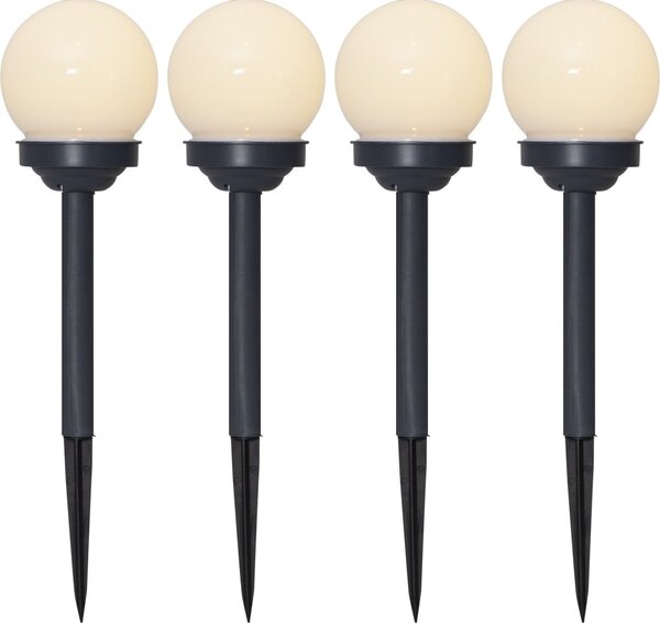 Set di 4 luci solari da esterno, altezza 27 cm Globus - Star Trading