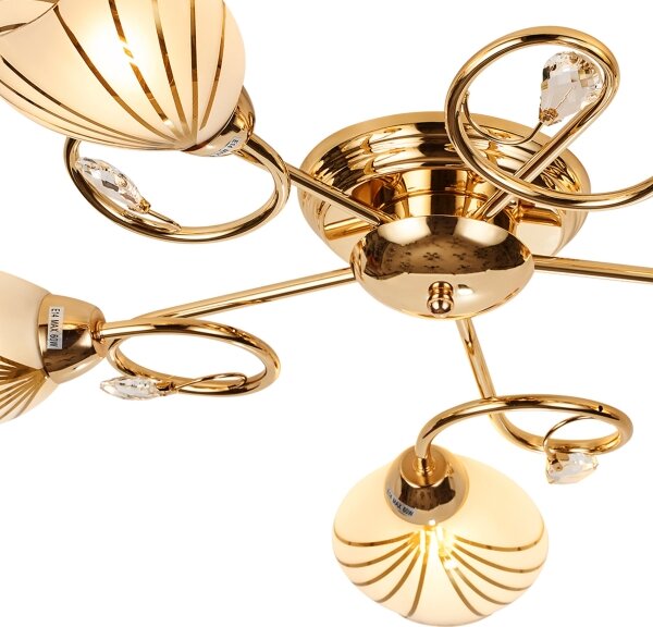 Brilagi - Lampadario a plafone MEGAPOLIS 5xE14/60W/230V oro