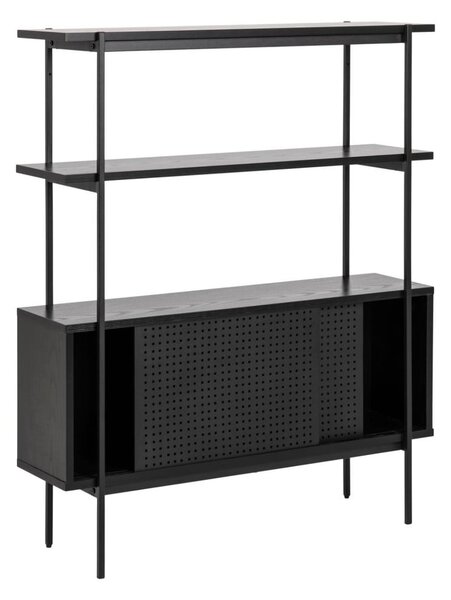 Libreria nera effetto frassino 94x114 cm Angus - Actona