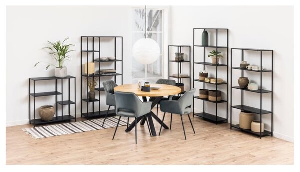 Libreria nera in metallo 70x185 cm Newcastle - Actona