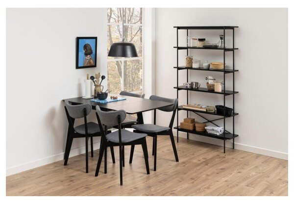 Scaffale nero effetto frassino 94x172 cm Angus - Actona