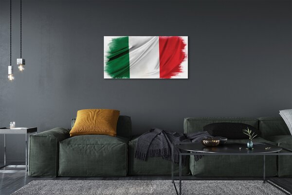 Stampa quadro su tela Flag italiana 100x50 cm