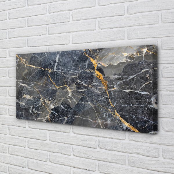 Quadro stampa su tela Muro di marmo di pietra 100x50 cm