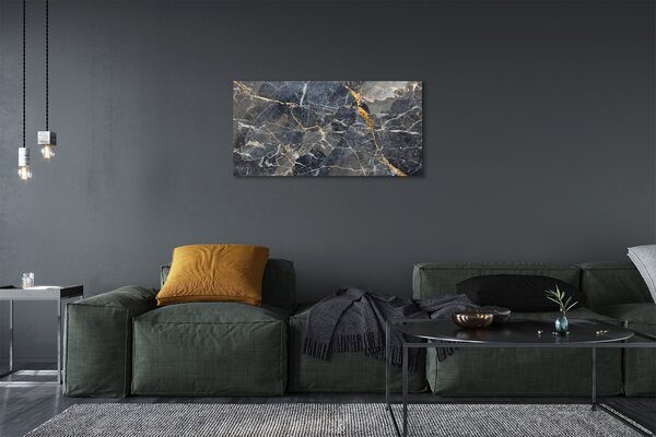 Quadro stampa su tela Muro di marmo di pietra 100x50 cm