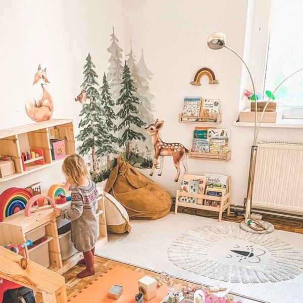 Foresta con animali - adesivi per bambini