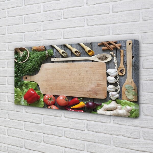Quadro su tela Spetiche del prezzemolo 100x50 cm