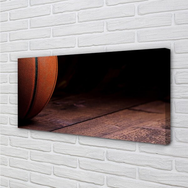 Foto quadro su tela Palla da cesto sui pannelli 100x50 cm