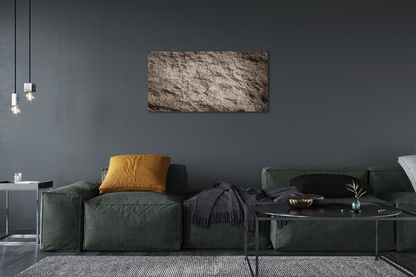 Quadro su tela Astrazione della struttura in pietra 100x50 cm