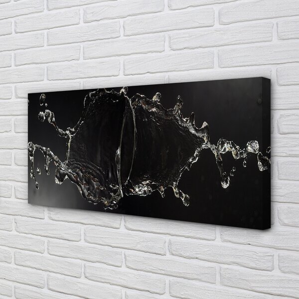 Stampa quadro su tela Gocce d'acqua 100x50 cm