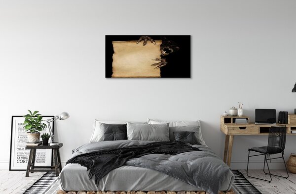 Quadro su tela Una terribile carta del personaggio 100x50 cm