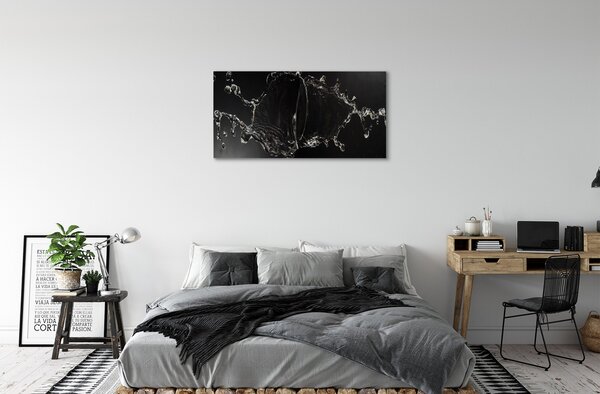 Stampa quadro su tela Gocce d'acqua 100x50 cm