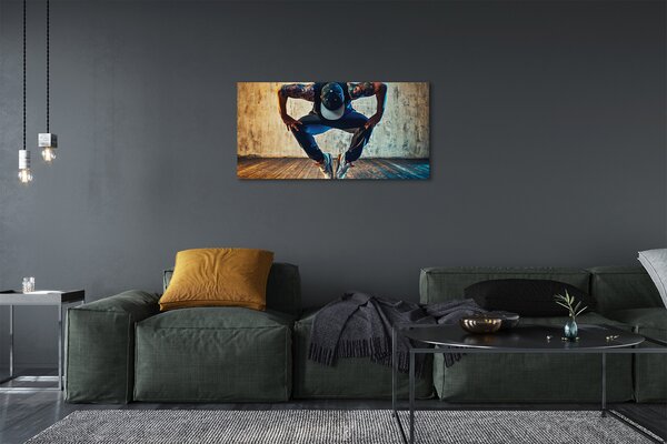 Quadro su tela Uomo hip-hop 100x50 cm