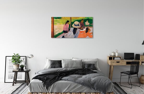 Quadro su tela Incontro d'arte dipinto 100x50 cm