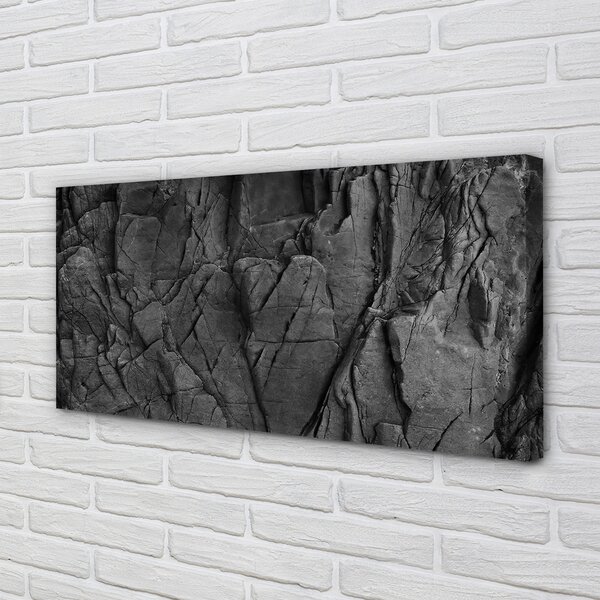 Quadro su tela Astrazione della struttura in pietra 100x50 cm