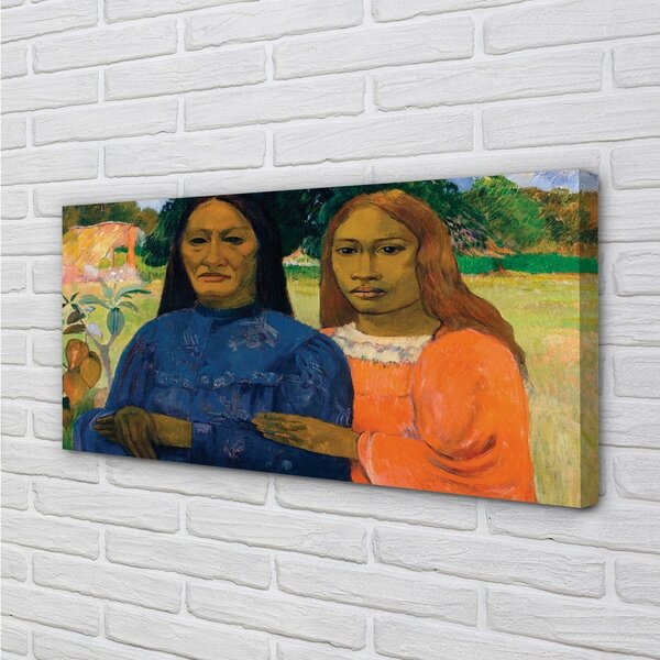 Quadro su tela Ritratto d'arte di donne 100x50 cm