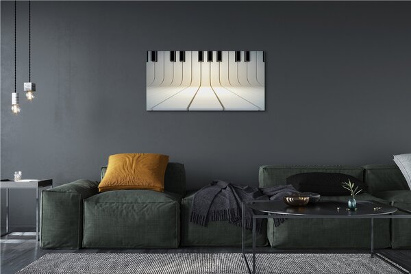 Quadro su tela Tasti del piano 100x50 cm