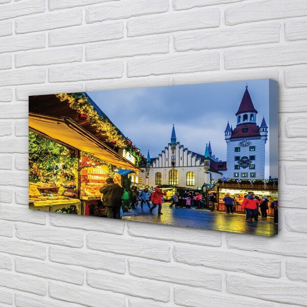 Quadro su tela Germania Old Market Square 100x50 cm