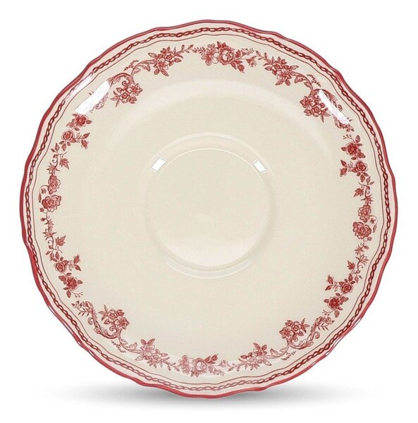 Piattino burgundy/avorio ø 15,5 cm Cyril – S|P Collection