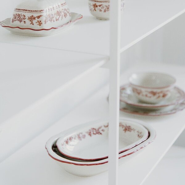 Piattino burgundy/avorio ø 15,5 cm Cyril – S|P Collection
