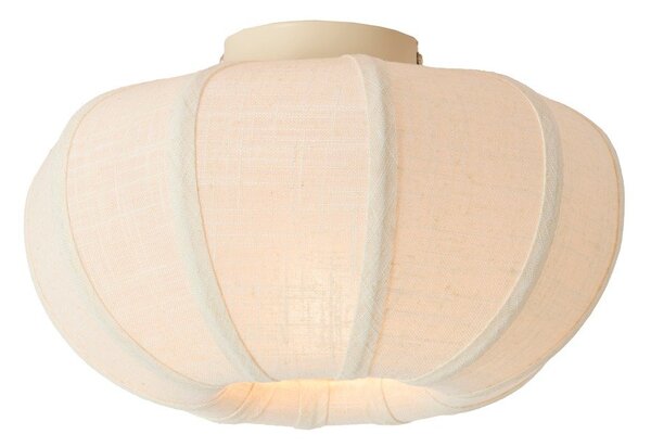 Plafoniera color crema con paralume in tessuto ø 30 cm Zosia – Light & Living