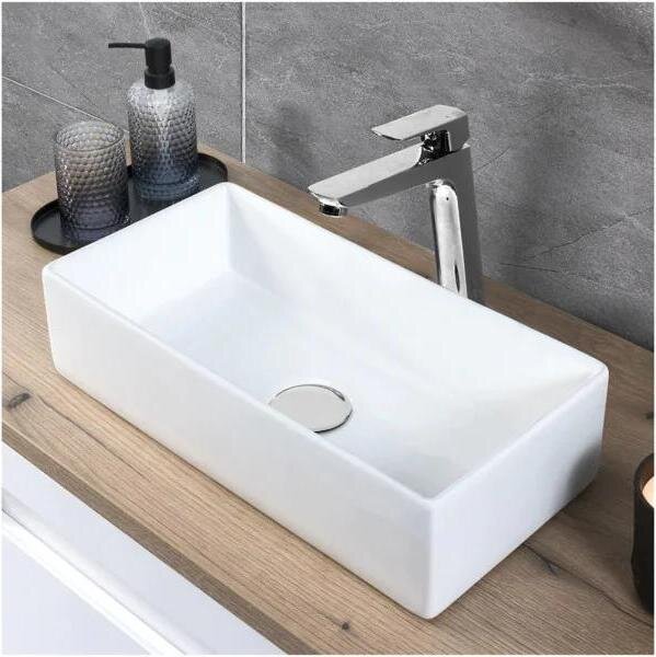 Lavabo in Vetroceramica GAJA, bianco, 35 cm