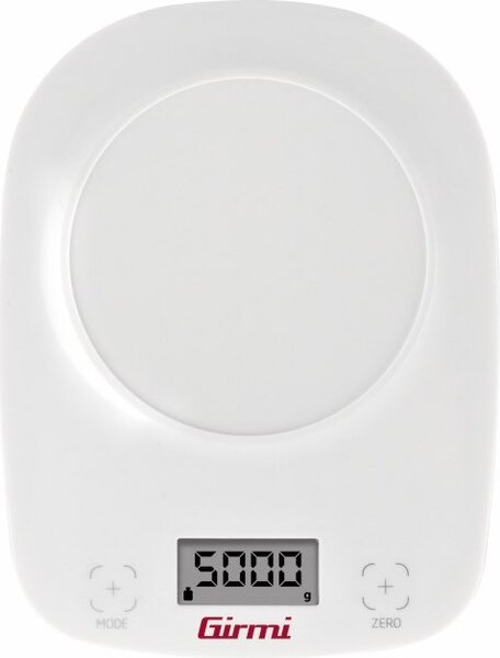 Girmi Bilancia da cucina digitale elettronica con Ciotola Portata Massima 5 Kg Autospegnimento colore Bianco - PS0101