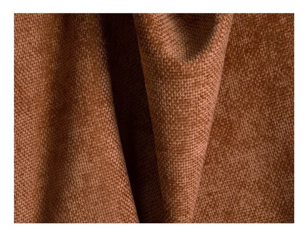 Divano angolare color terracotta (con penisola a destra/con chaise lounge) con rivestimento in ciniglia Treno – Cosmopolitan Design
