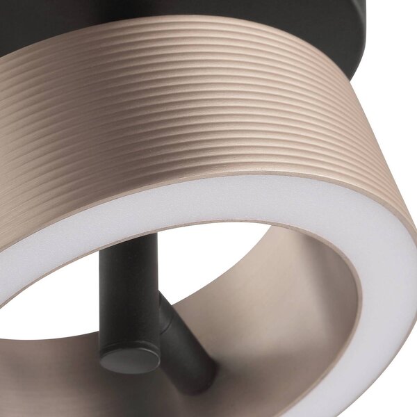 Brilliant Faretto a soffitto LED Axion, dimmerabile, Marrone / Ruggine, Soggiorno / Sala da pranzo, Metallo, Moderno, Plafoniera LED