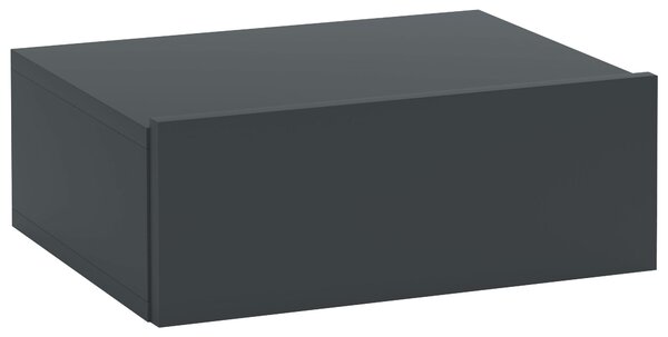 HOMCOM Comodino Sospeso Moderno con Cassetto, in Legno, 40x30x15 cm, Nero