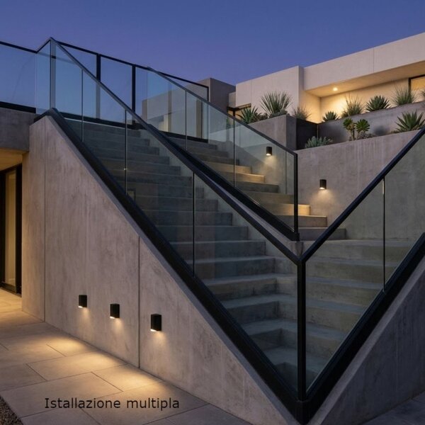 Applique moderno lampadari bartalini pord one gu10 led ip54 alluminio monoemissione - Lampadari Bartalini Gesso