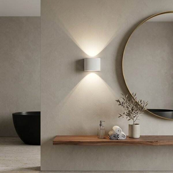Applique led lampadari bartalini suluco cct ip54 alluminio termoplastica biemissione - Lampadari Bartalini Gesso