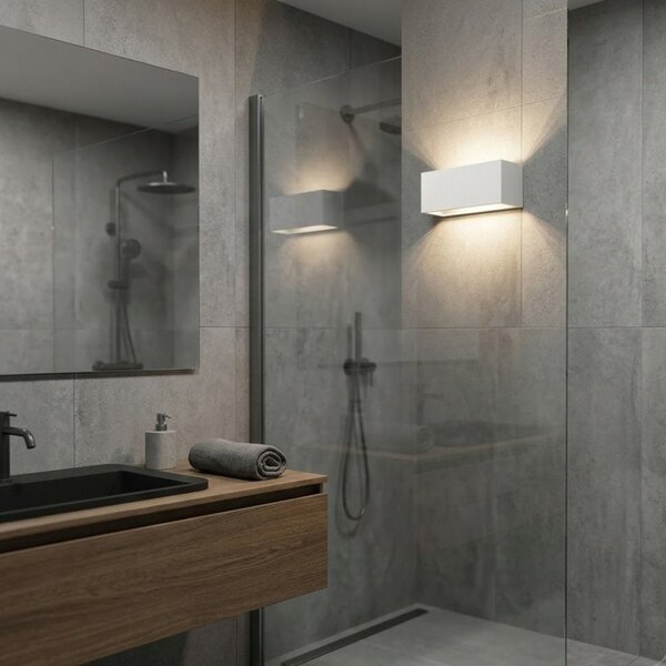 Applique led lampadari bartalini kcirb medium cct ip54 alluminio biemissione - Lampadari Bartalini Gesso