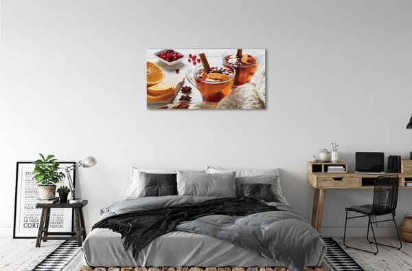 Quadro su tela Tè invernale 100x50 cm