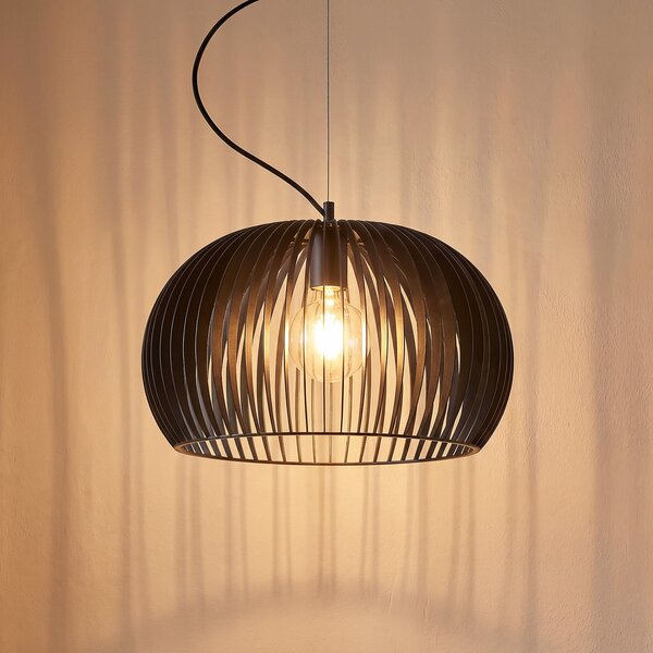 Lampada a sospensione Lindby, Jusra, dimmerabile, Nero, Cucina, Metallo, Moderno