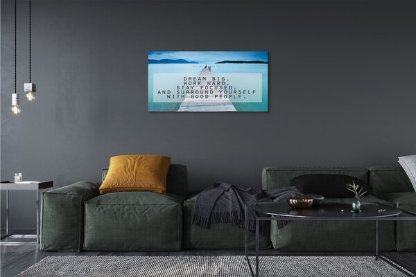Quadro su tela Panorama Mare 100x50 cm