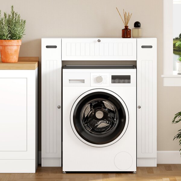 HOMCOM Mobile Sopra WC con 2 Armadietti, Cassetto a Ribalta, Porta Carta Igienica e Ripiani Regolabili, 88x18x98 cm, Bianco | Aosom Italy