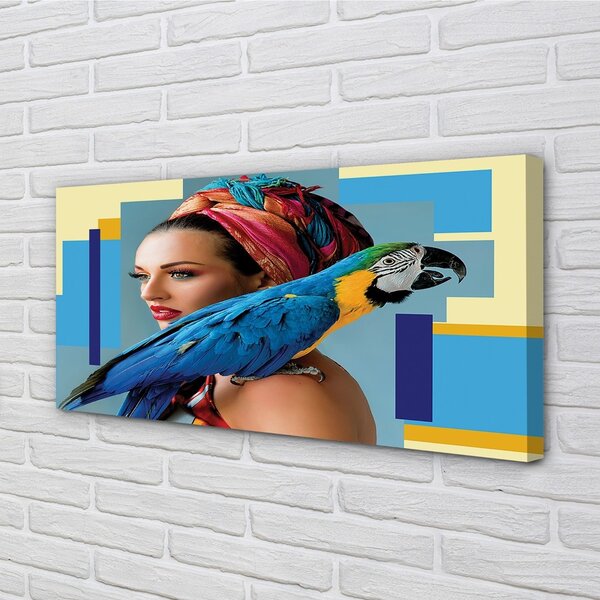 Quadro su tela Ara sulla spalla 100x50 cm