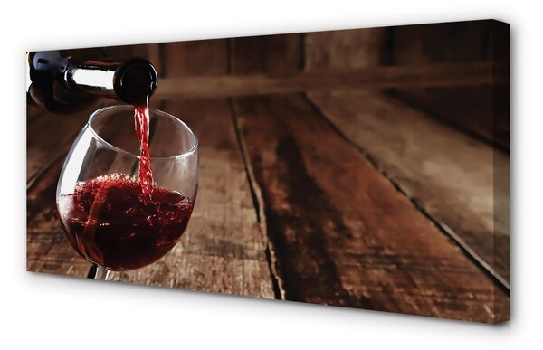 Quadro su tela Wine Boards Glass 100x50 cm